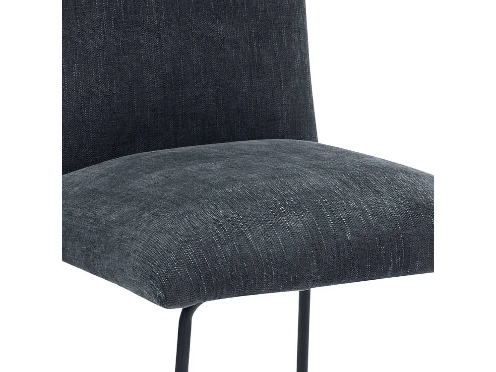 2 Stühle in Dunkelgrau und Schwarz Nosag Federung im Sitz (2er Set)