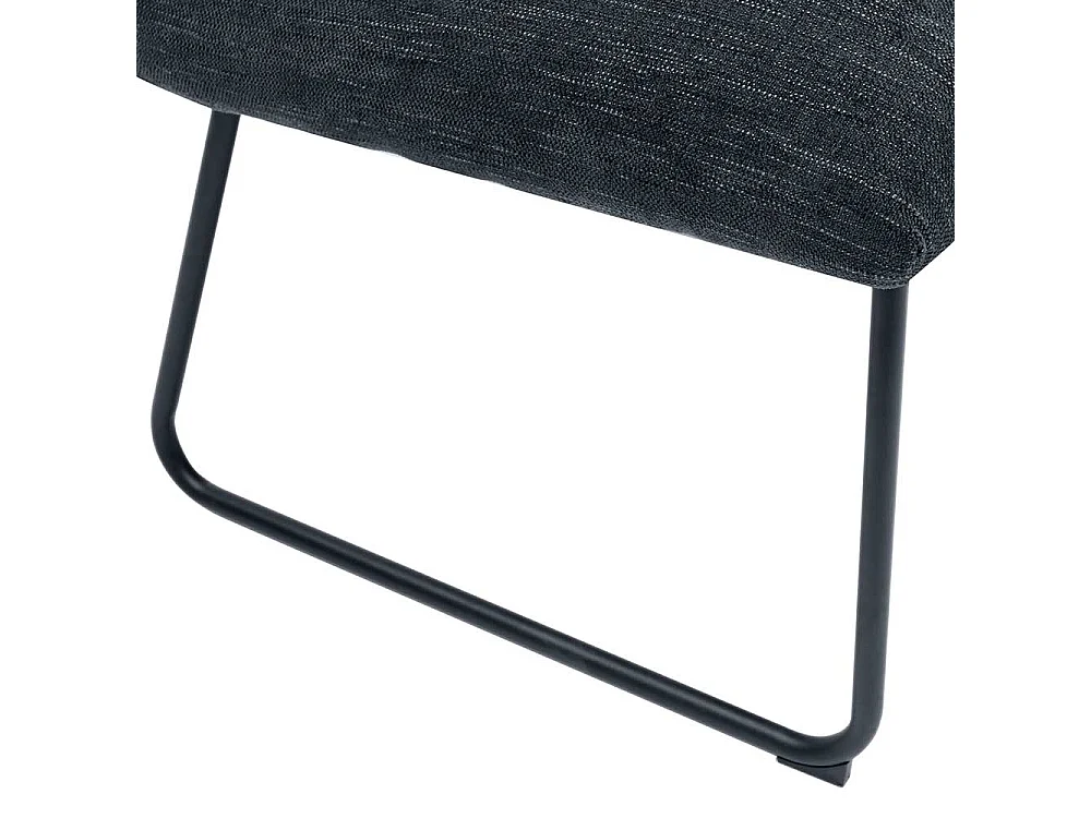 2 Stühle in Dunkelgrau und Schwarz Nosag Federung im Sitz (2er Set)