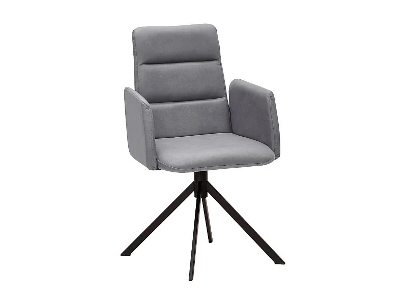 Armlehnstuhl Polsterstuhl aus Microfaser in modernem Design