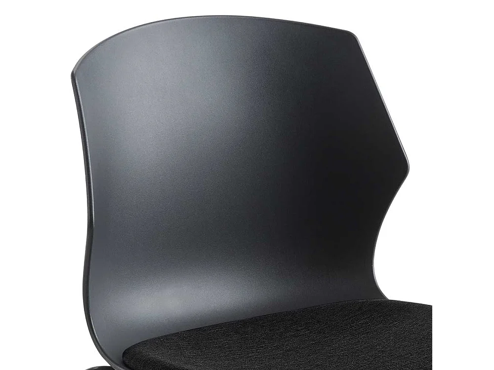 Esszimmerstuhl in Anthrazit und Schwarz modern