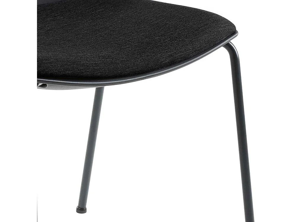 Esszimmerstuhl in Anthrazit und Schwarz modern