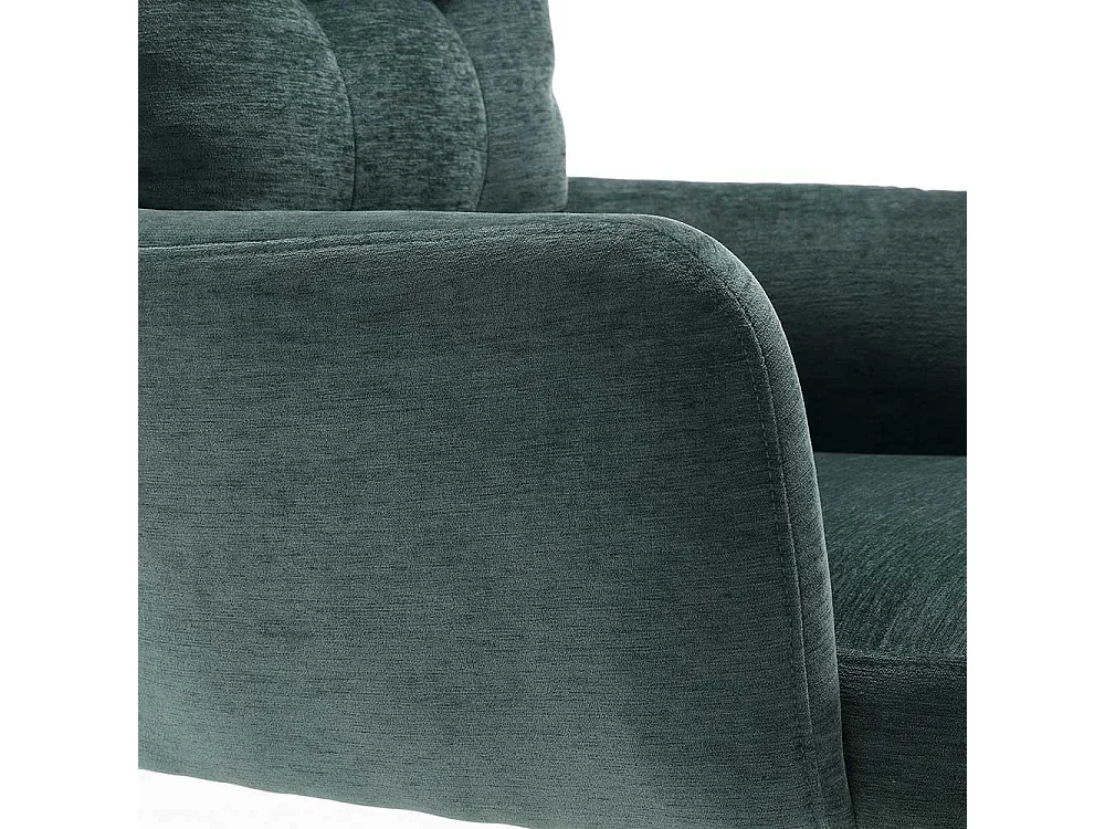 Polsterstuhl Esszimmer Stuhl Set in Grün und Eichefarben (2er Set)