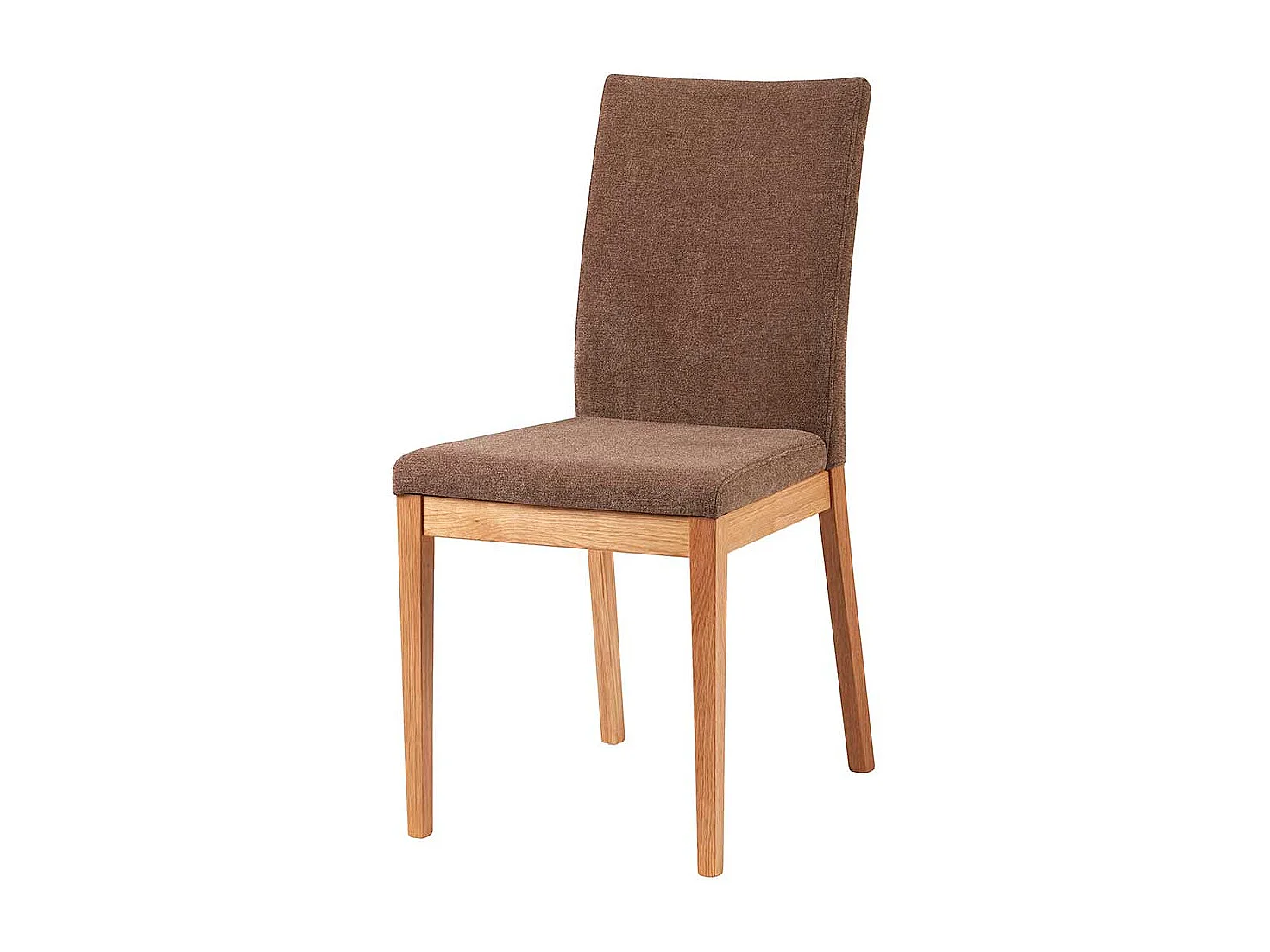 Esszimmerstuhl mit Webstoffbezug meliert Gestell Wildeiche Massivholz