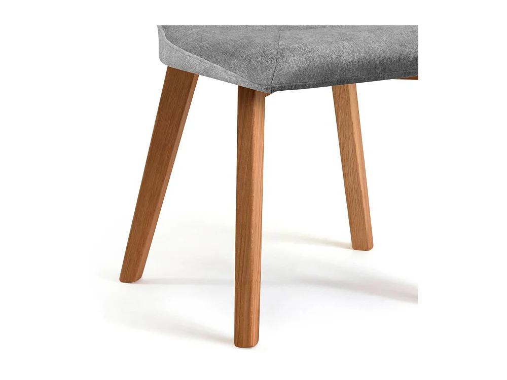 Esszimmerstuhl Stuhl Esszimmer aus Flockstoff mit Gestell aus Massivholz (2er Set)