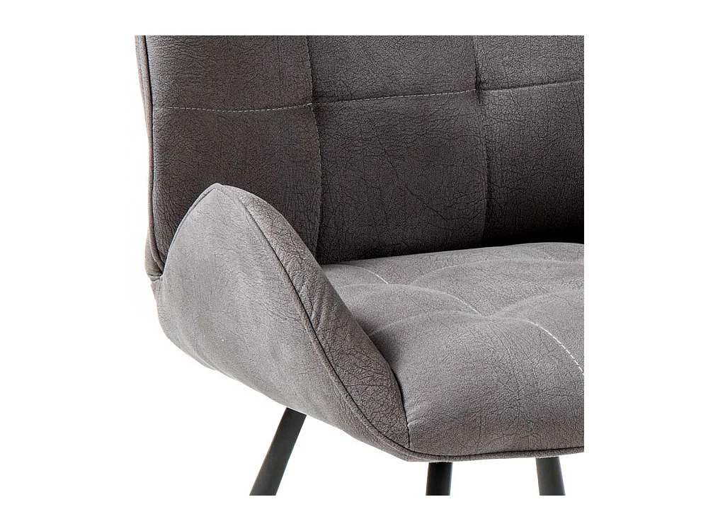 Armlehner in Hellgrau Microfaser modern (2er Set)