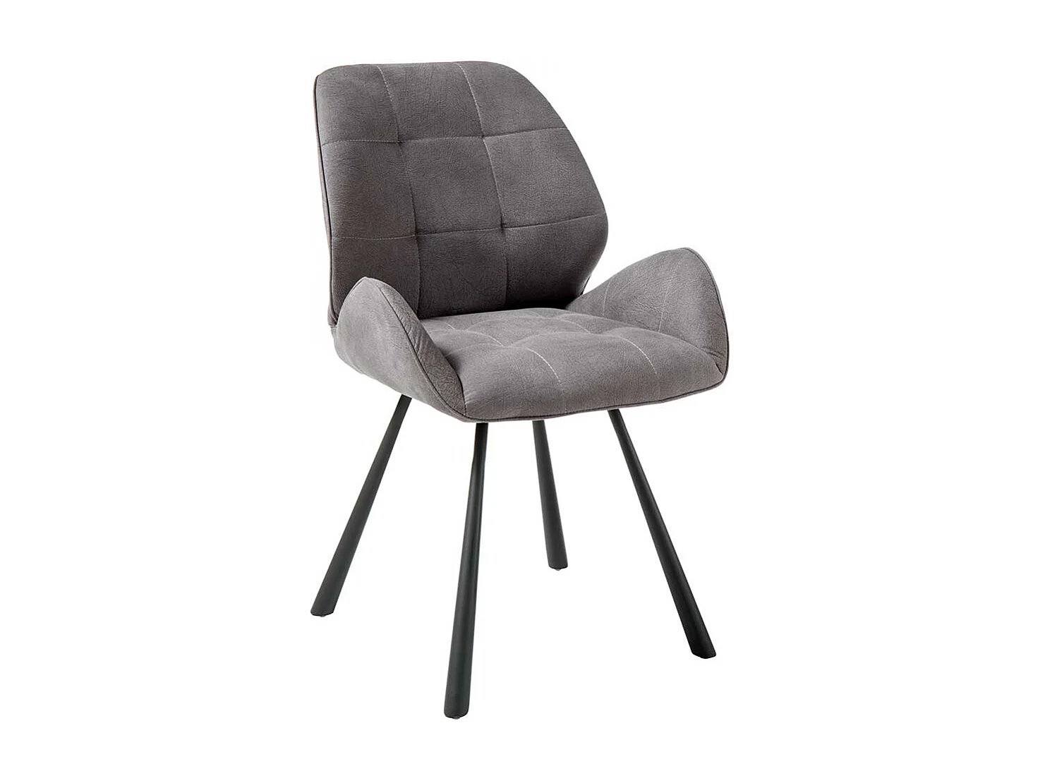 Armlehner in Hellgrau Microfaser modern (2er Set)