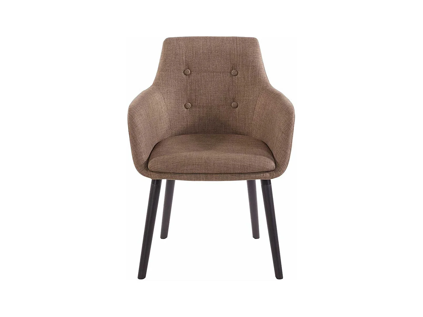 Esszimmerarmlehnstuhl Set in Hellbraun Schwarz (2er Set)