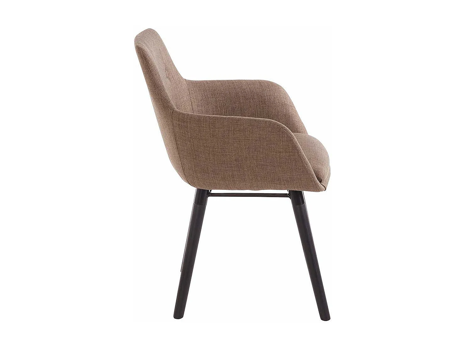 Esszimmerarmlehnstuhl Set in Hellbraun Schwarz (2er Set)