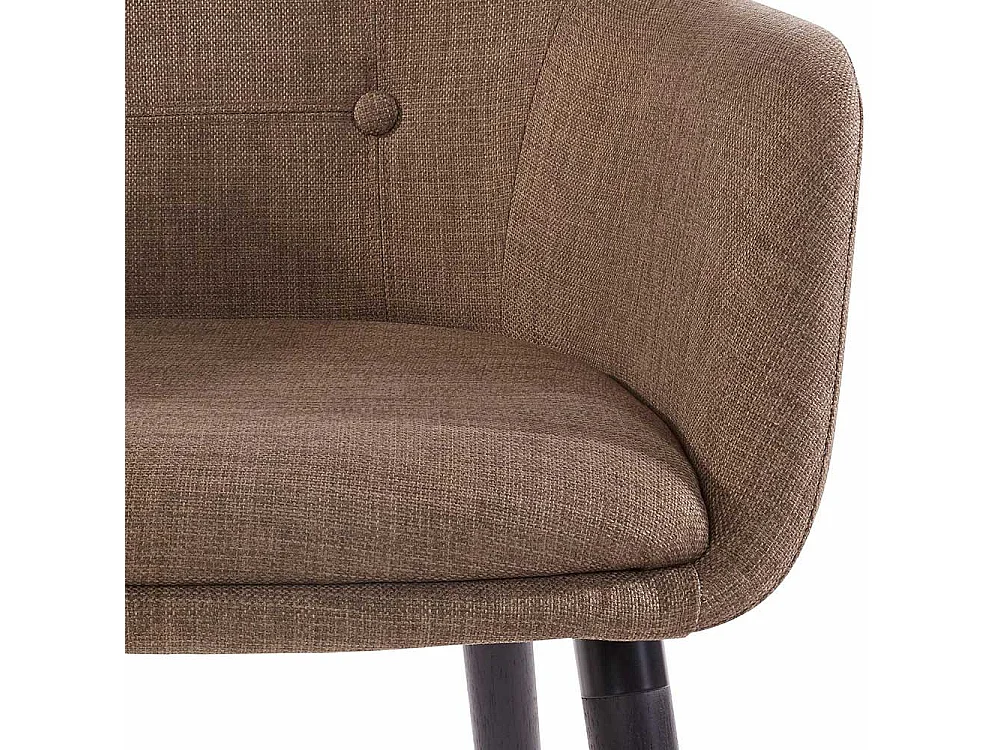 Esszimmerarmlehnstuhl Set in Hellbraun Schwarz (2er Set)