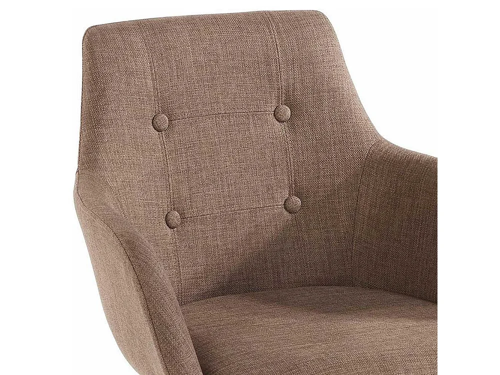 Esszimmerarmlehnstuhl Set in Hellbraun Schwarz (2er Set)