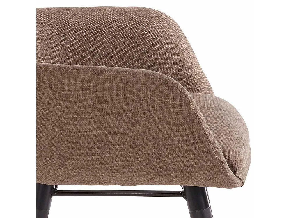 Esszimmerarmlehnstuhl Set in Hellbraun Schwarz (2er Set)