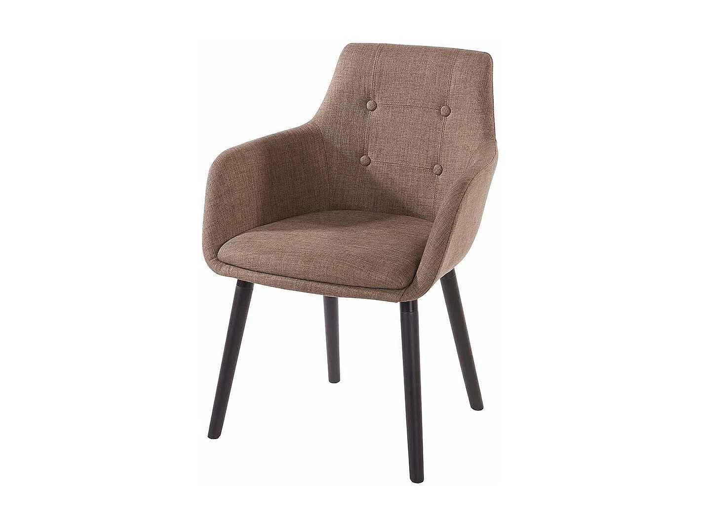 Esszimmerarmlehnstuhl Set in Hellbraun Schwarz (2er Set)