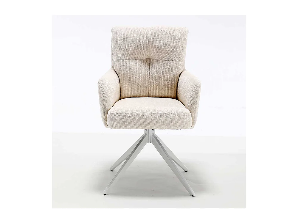 2 Stühle Stuhl Set aus Chenillegewebe mit Gestell aus Metall (2er Set)