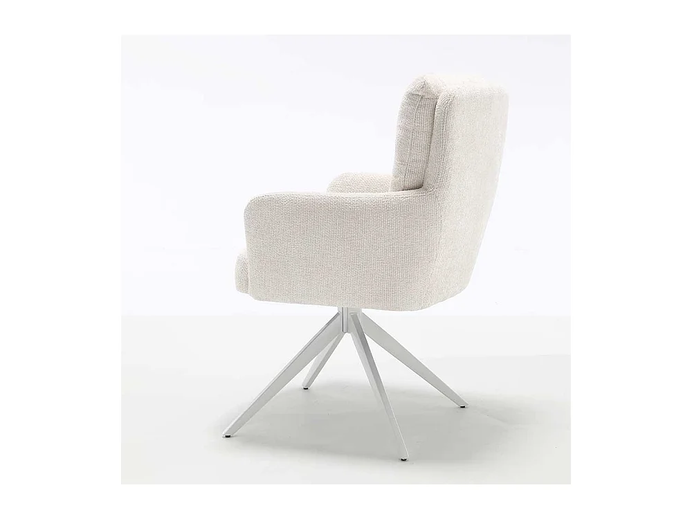 2 Stühle Stuhl Set aus Chenillegewebe mit Gestell aus Metall (2er Set)