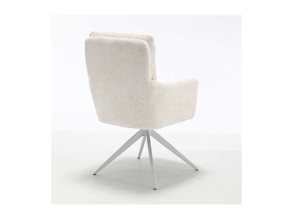 2 Stühle Stuhl Set aus Chenillegewebe mit Gestell aus Metall (2er Set)