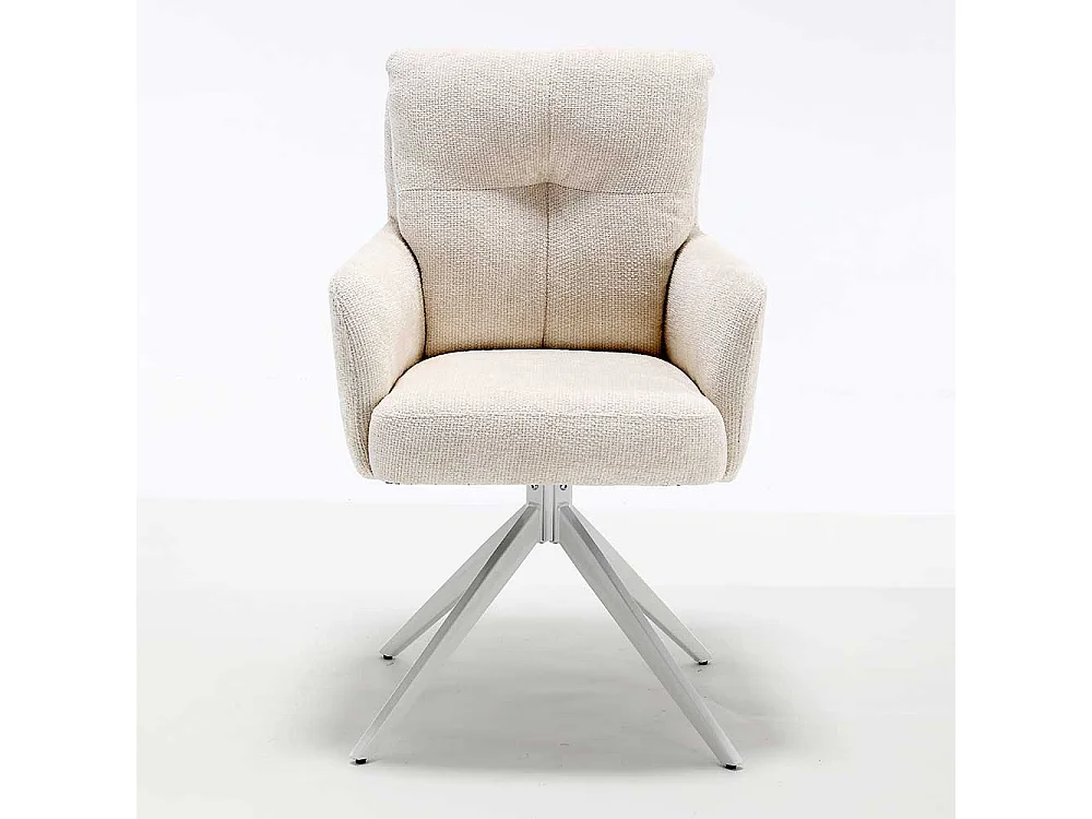 2 Stühle Stuhl Set aus Chenillegewebe mit Gestell aus Metall (2er Set)