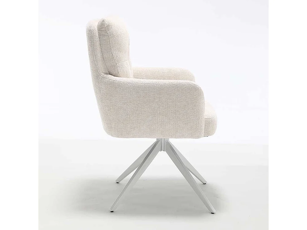 2 Stühle Stuhl Set aus Chenillegewebe mit Gestell aus Metall (2er Set)