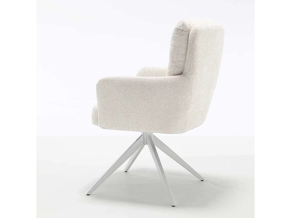 2 Stühle Stuhl Set aus Chenillegewebe mit Gestell aus Metall (2er Set)