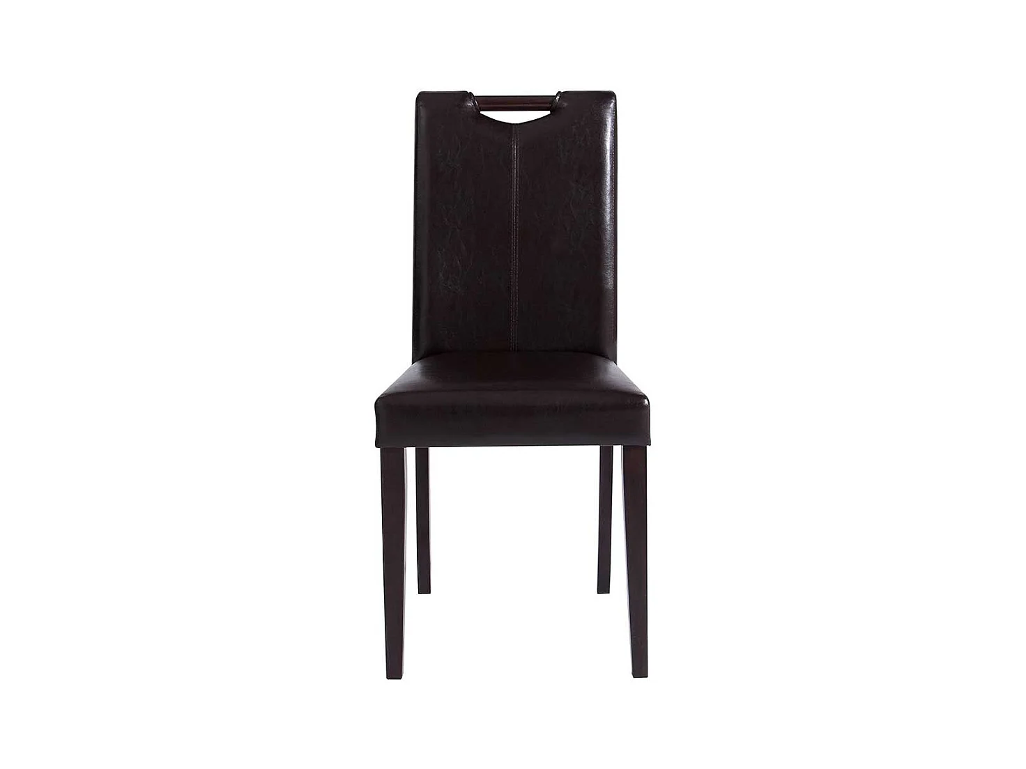 Stuhl Set Esszimmer aus Kunstleder Gestell aus Massivholz (2er Set)