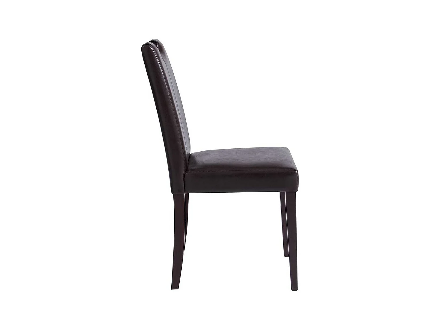 Stuhl Set Esszimmer aus Kunstleder Gestell aus Massivholz (2er Set)