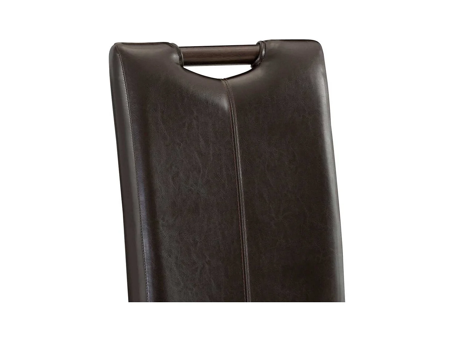 Stuhl Set Esszimmer aus Kunstleder Gestell aus Massivholz (2er Set)