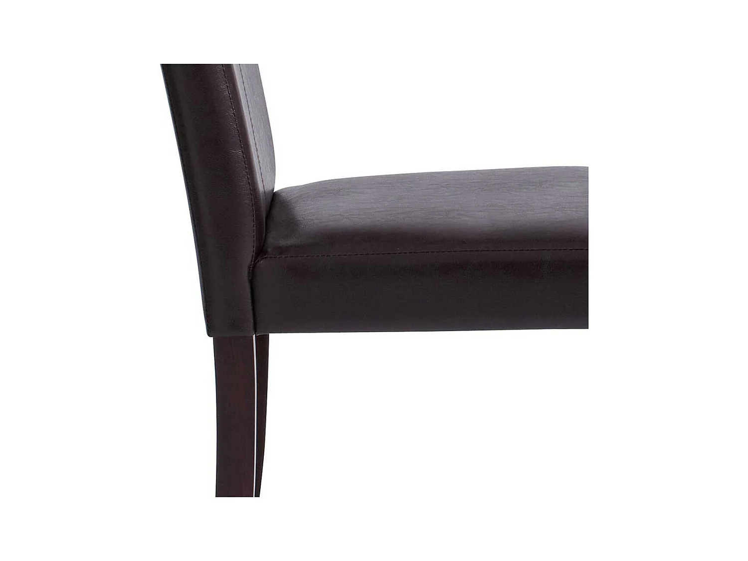 Stuhl Set Esszimmer aus Kunstleder Gestell aus Massivholz (2er Set)