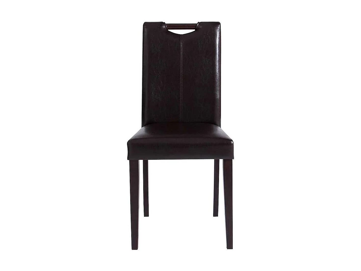 Stuhl Set Esszimmer aus Kunstleder Gestell aus Massivholz (2er Set)