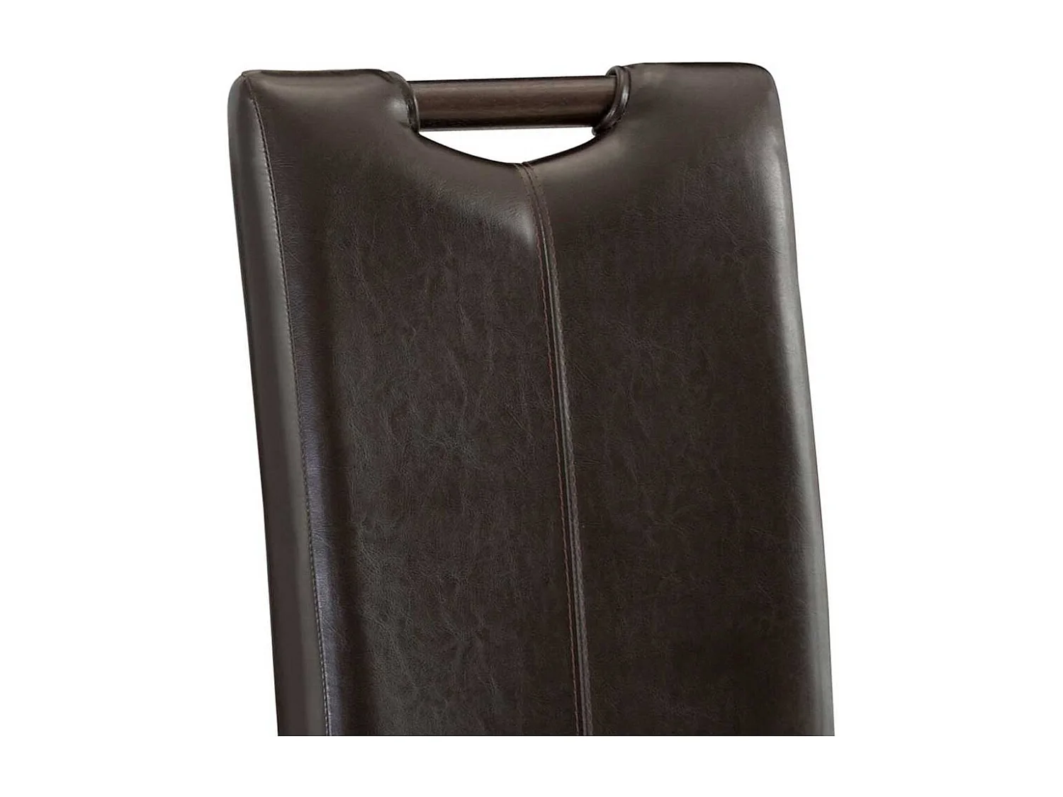 Stuhl Set Esszimmer aus Kunstleder Gestell aus Massivholz (2er Set)