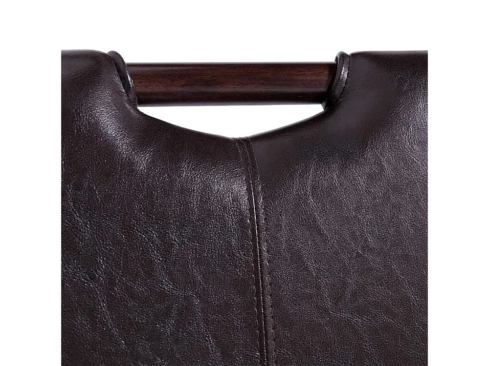 Stuhl Set Esszimmer aus Kunstleder Gestell aus Massivholz (2er Set)