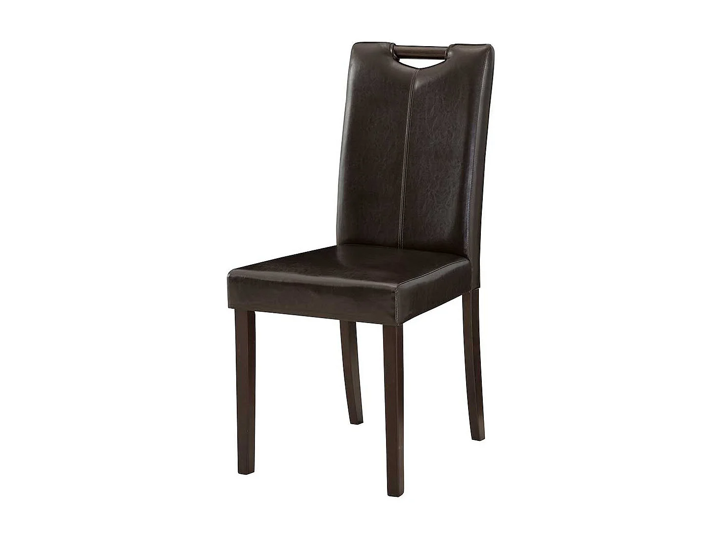 Stuhl Set Esszimmer aus Kunstleder Gestell aus Massivholz (2er Set)