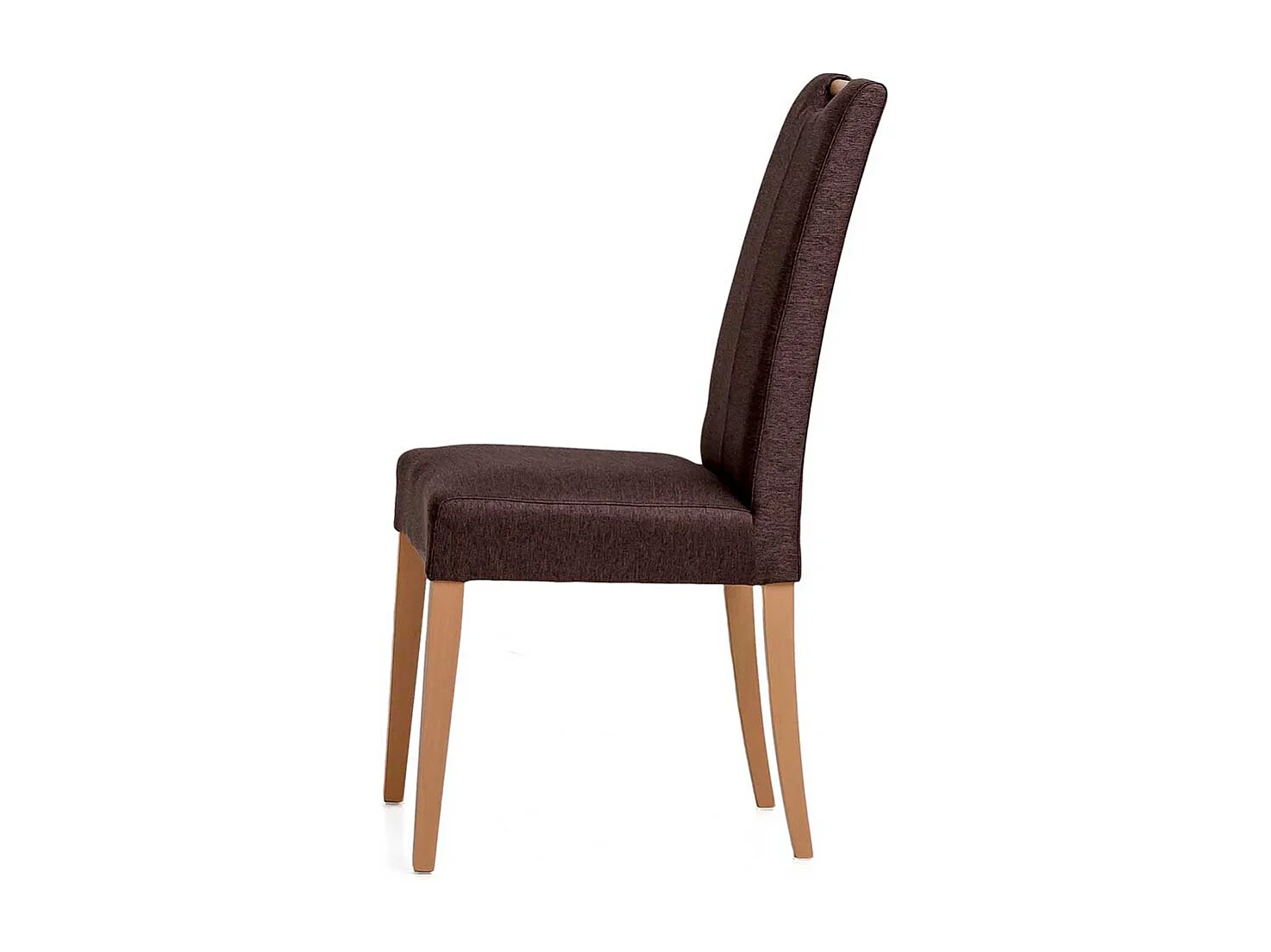 Polsterstuhl Esszimmer in Walnussfarben Gestell aus Massivholz
