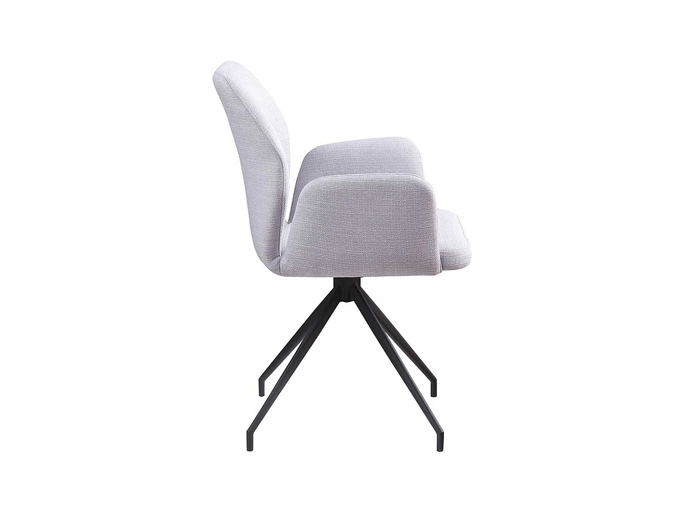 Polsterstuhl mit Armlehnen Strukturstoff