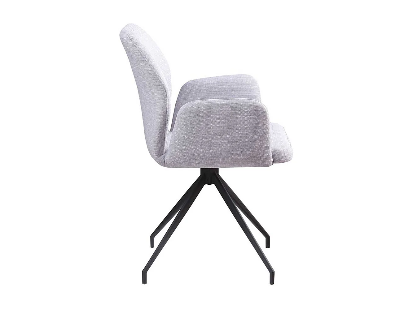 Polsterstuhl mit Armlehnen Strukturstoff