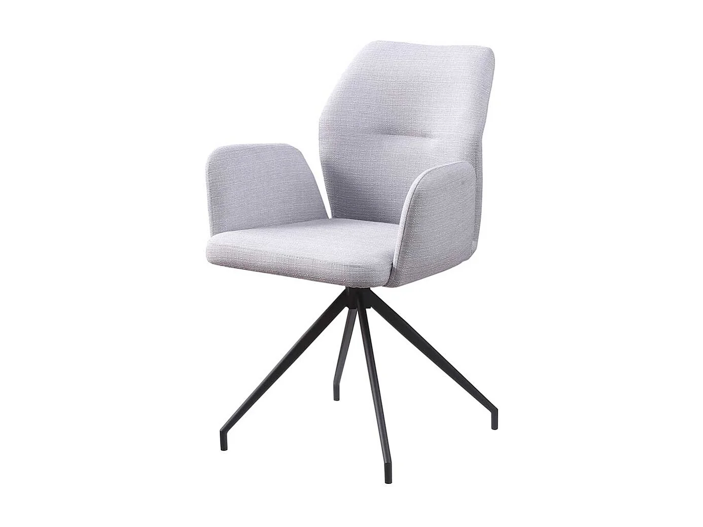 Polsterstuhl mit Armlehnen Strukturstoff