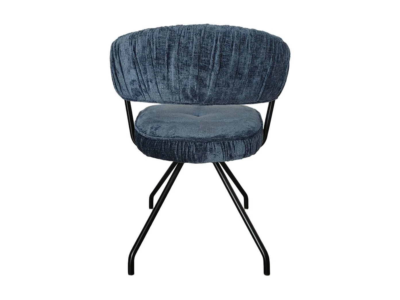 Armlehnstuhl Wohnzimmerstuhl in Blau und Schwarz (2er Set)