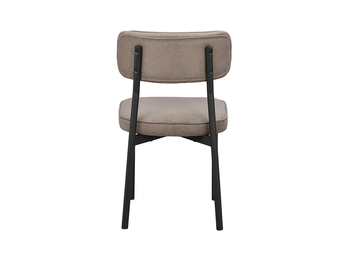 Polsterstuhl Esszimmer Set in Graubraun Schwarz (2er Set)