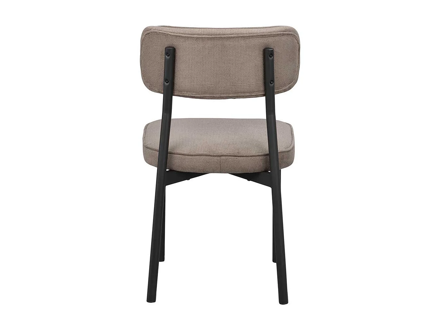 Polsterstuhl Esszimmer Set in Graubraun Schwarz (2er Set)