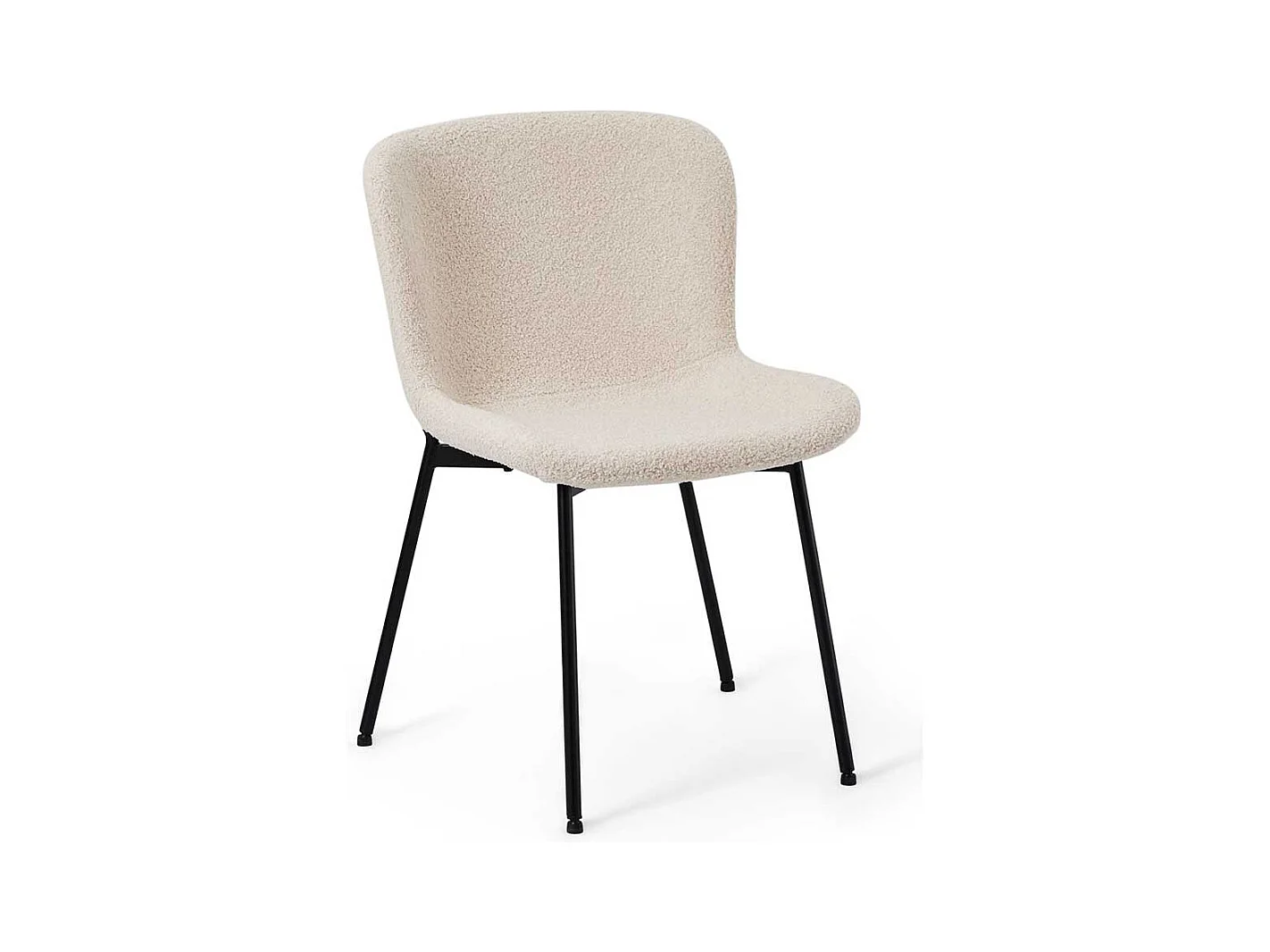 Essstuhl Stuhl K�che in Beige mit Gestell aus Metall (2er Set)