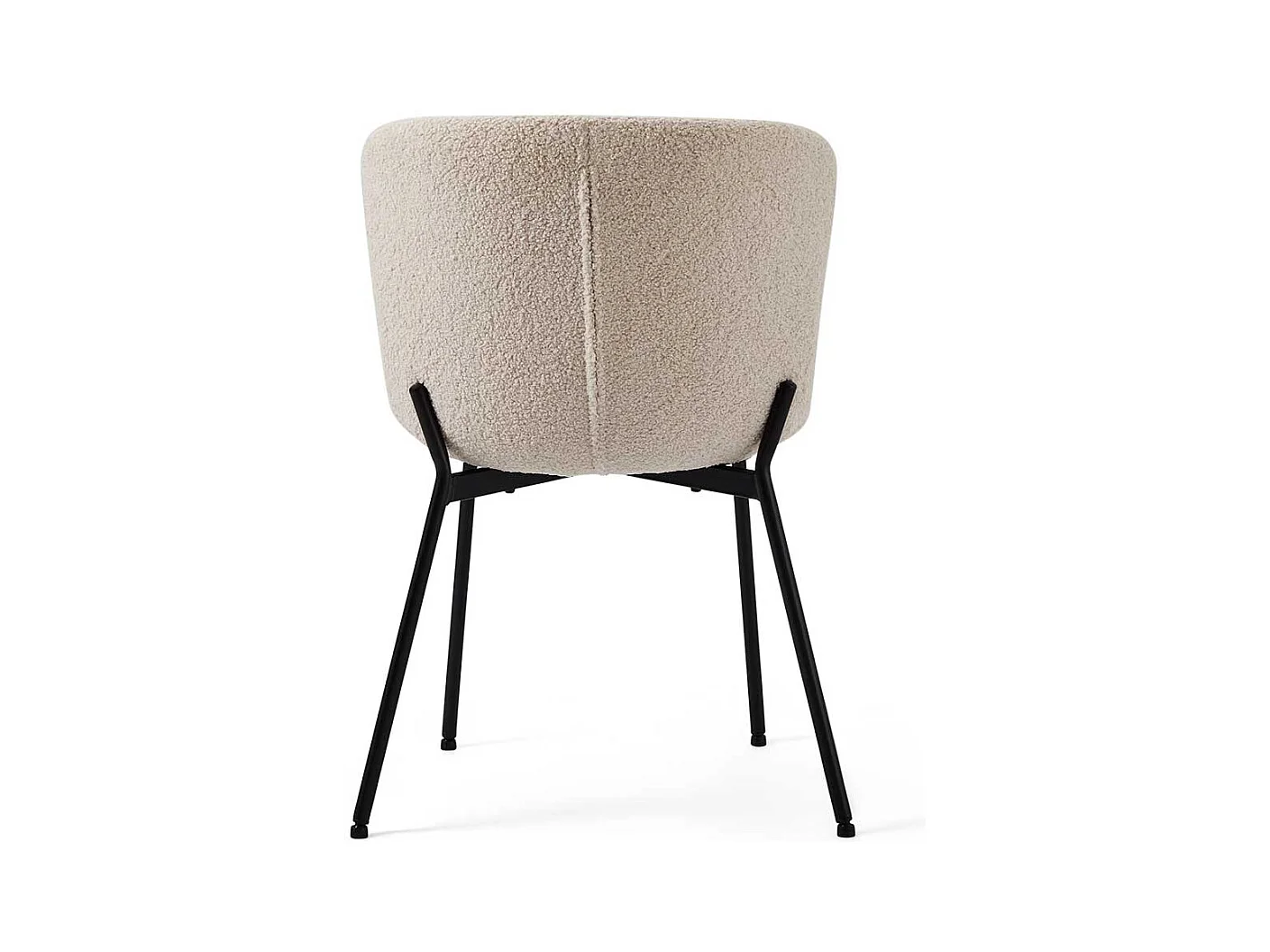 Essstuhl Stuhl K�che in Beige mit Gestell aus Metall (2er Set)