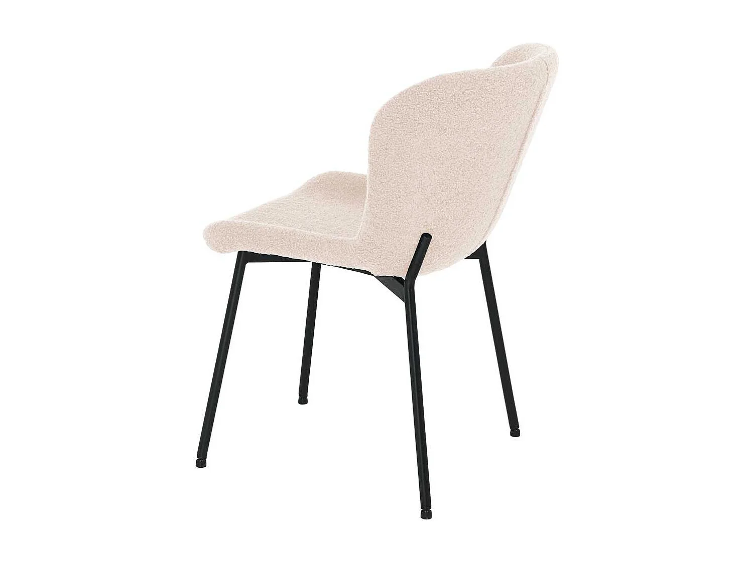 Essstuhl Stuhl K�che in Beige mit Gestell aus Metall (2er Set)