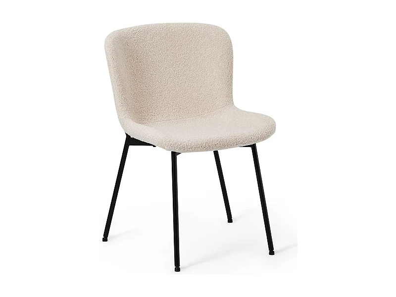 Essstuhl Stuhl K�che in Beige mit Gestell aus Metall (2er Set)