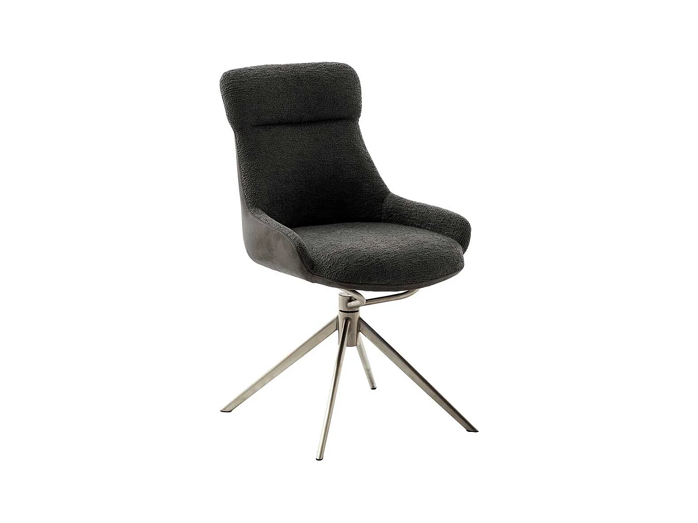 Esszimmerstuhl mit Taschenfederkern Gestell aus Metall (2er Set)