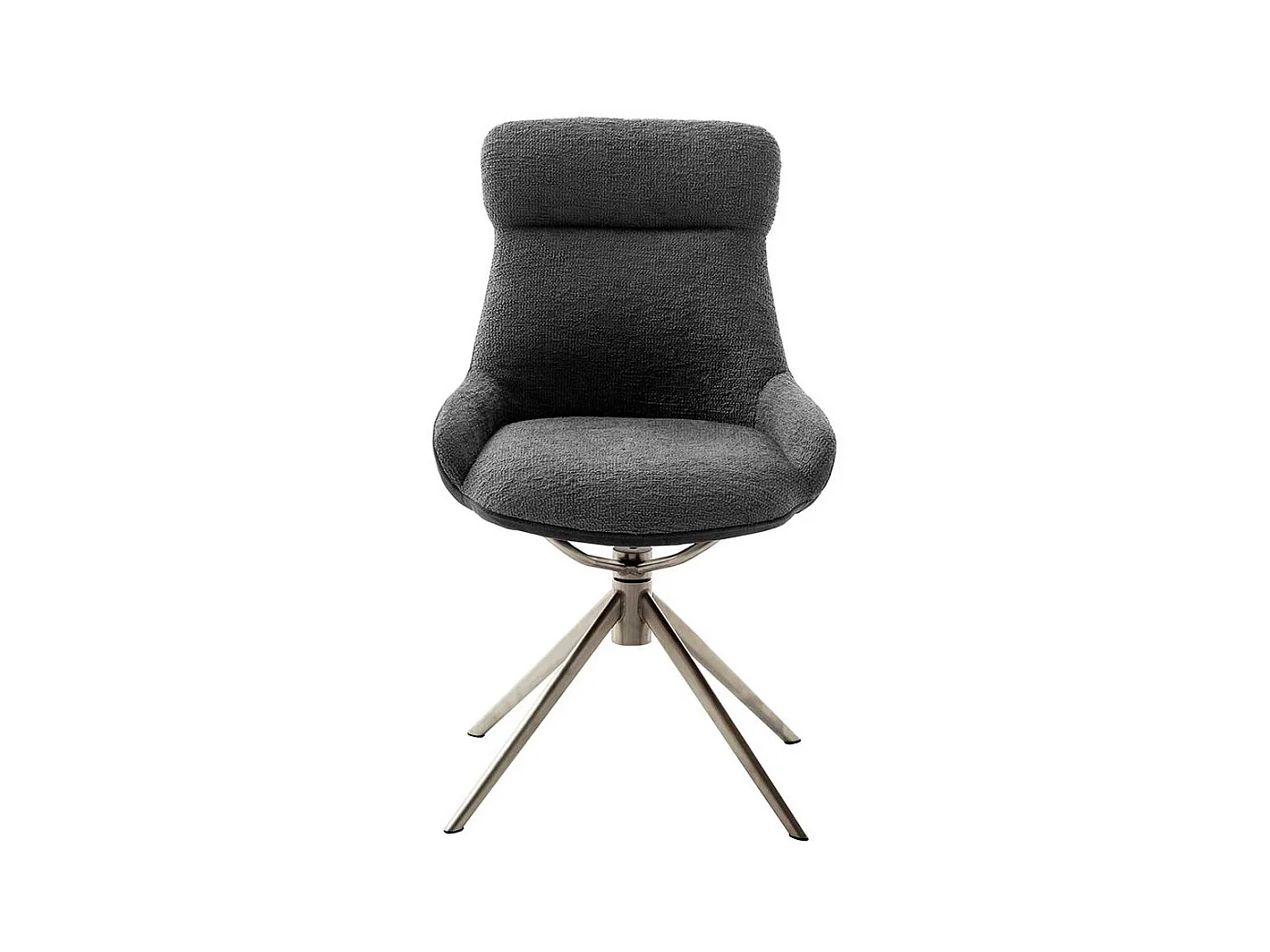 Esszimmerstuhl mit Taschenfederkern Gestell aus Metall (2er Set)