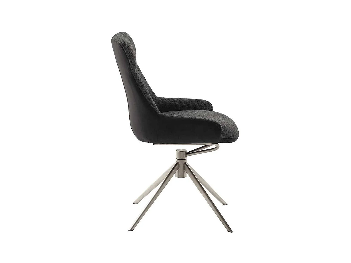 Esszimmerstuhl mit Taschenfederkern Gestell aus Metall (2er Set)