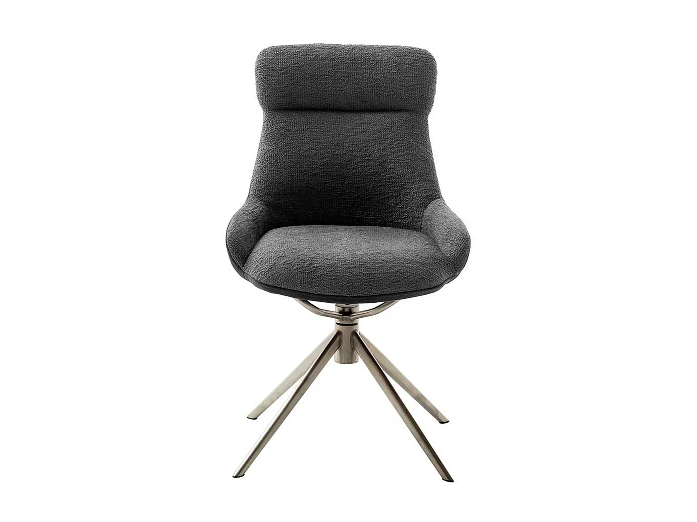 Esszimmerstuhl mit Taschenfederkern Gestell aus Metall (2er Set)