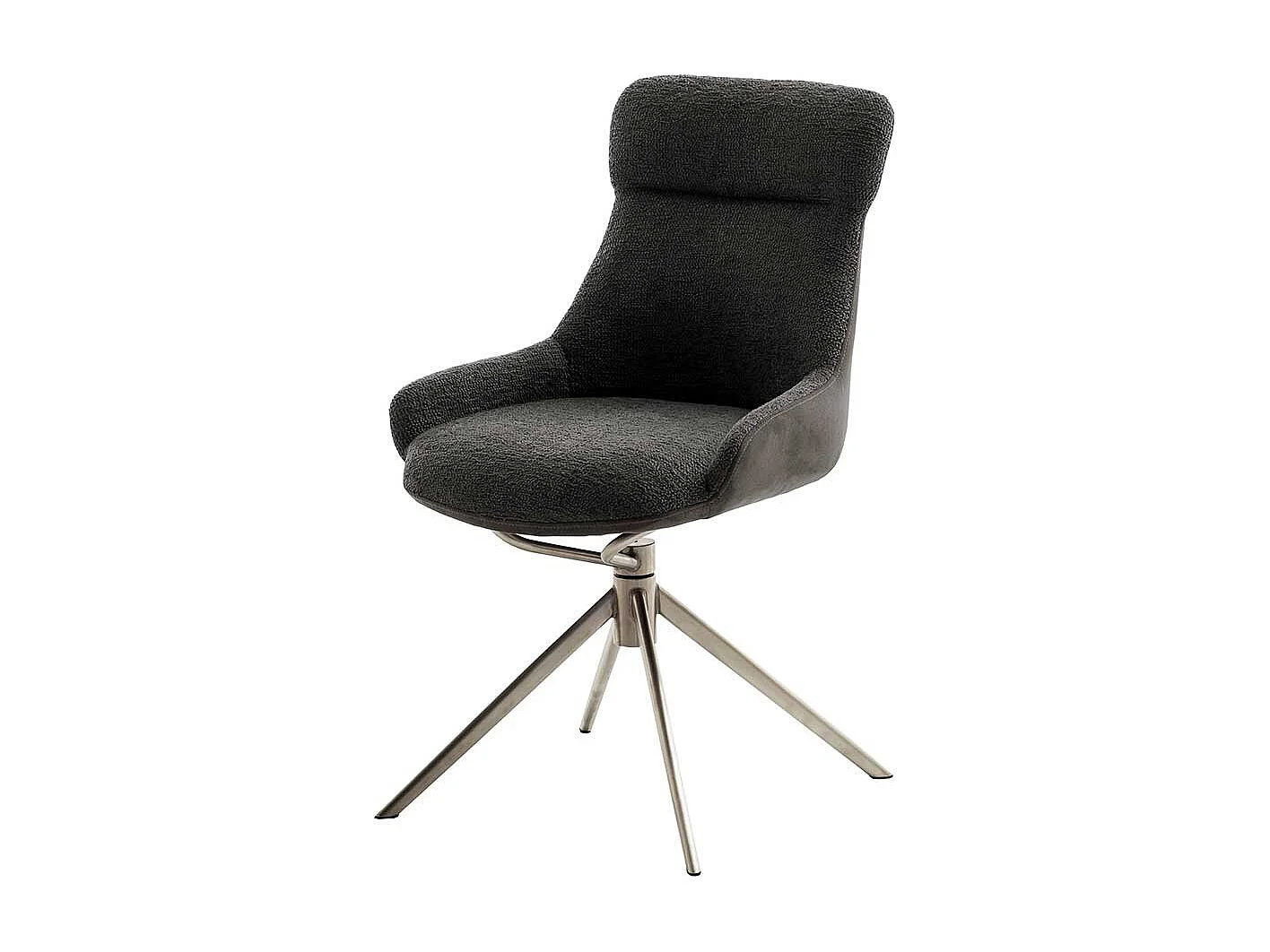 Esszimmerstuhl mit Taschenfederkern Gestell aus Metall (2er Set)