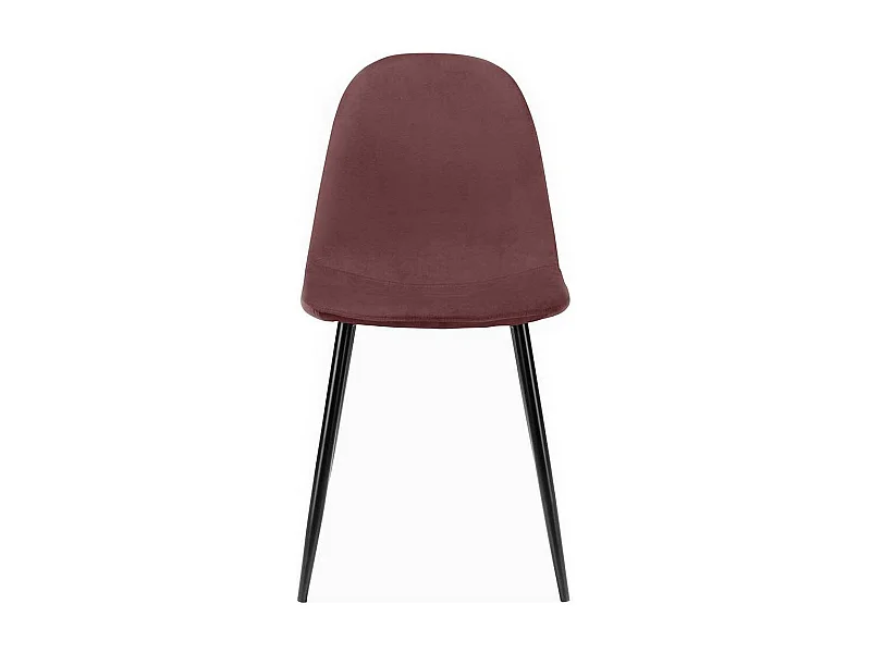 Skandi Esszimmer Polsterstühle in Altrosa und Schwarz 48 cm Sitzhöhe (4er Set)