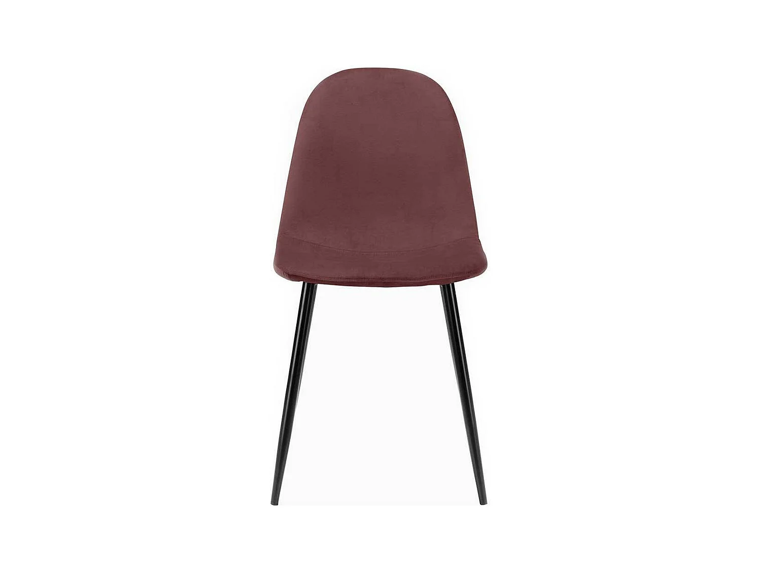 Skandi Esszimmer Polsterst�hle in Altrosa und Schwarz 48 cm Sitzh�he (4er Set)