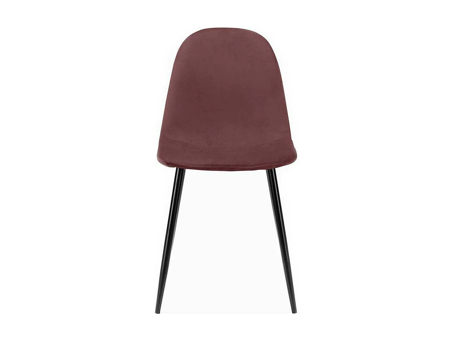 Skandi Esszimmer Polsterstühle in Altrosa und Schwarz 48 cm Sitzhöhe (4er Set)