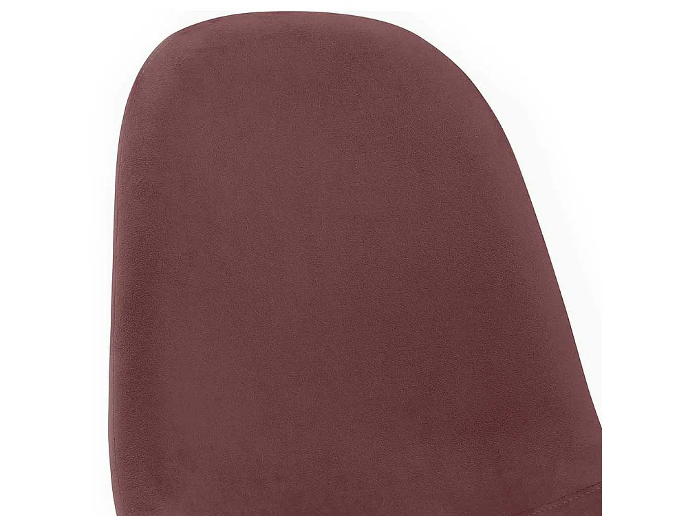 Skandi Esszimmer Polsterstühle in Altrosa und Schwarz 48 cm Sitzhöhe (4er Set)